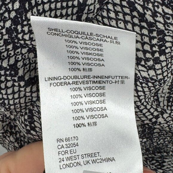 Maeve Anthropologie Midi Skirt Blue Snake Print Faux Wrap Size S - Picture 7 of 11